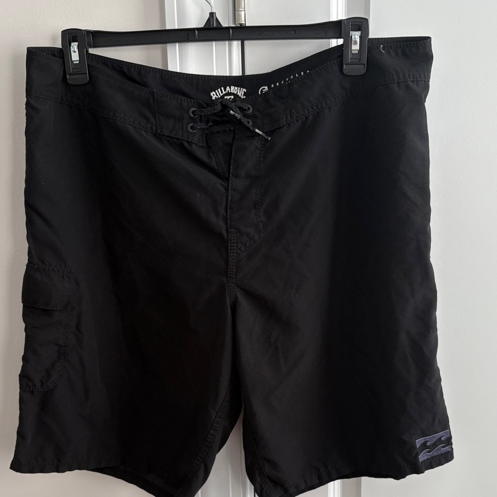 Billabong Black Men’s Boardshorts with Lace-Up Waist